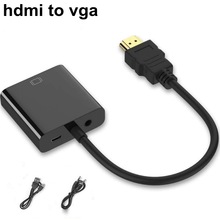 HDMI naar VGA Adapter Vergulde HDMI Male naar VGA Female Converter 1080 P voor Computer Desktop Laptop PC monitor Projector HDTV