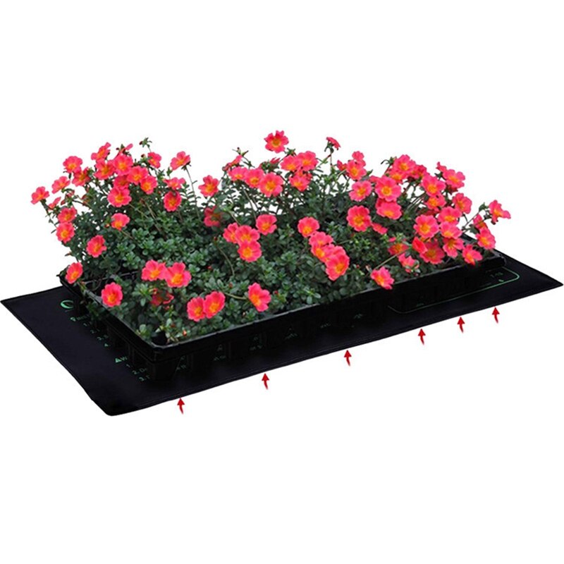 Garden 50.8X25.4Cm Waterproof Seedling Heating Mat Plant Growth Mat Seed Germination Propagation Clone Start