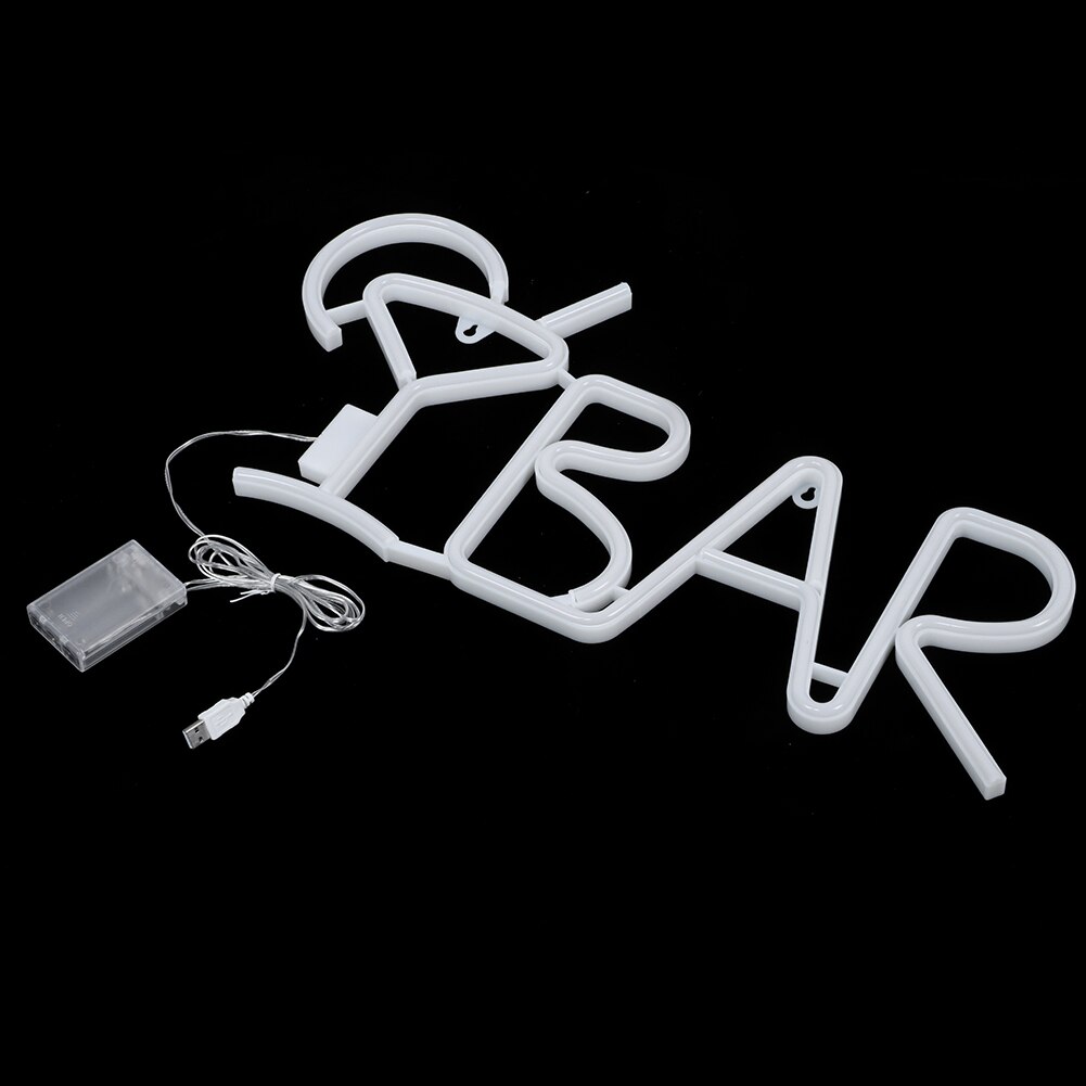 BAR Indoor Letters Shaped LED Neon Light Shop Signs Light for Bar Model Xmas Wedding Party Home Table Lamp Decor