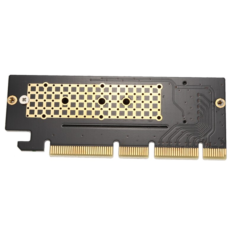 M .2 nvme ssd ngff til pcie 3.0 x16 adapter m nøgleinterfacekort + køleplade support pci express 3.0 x4 2230-2280 størrelse m .2 fuld hastighed
