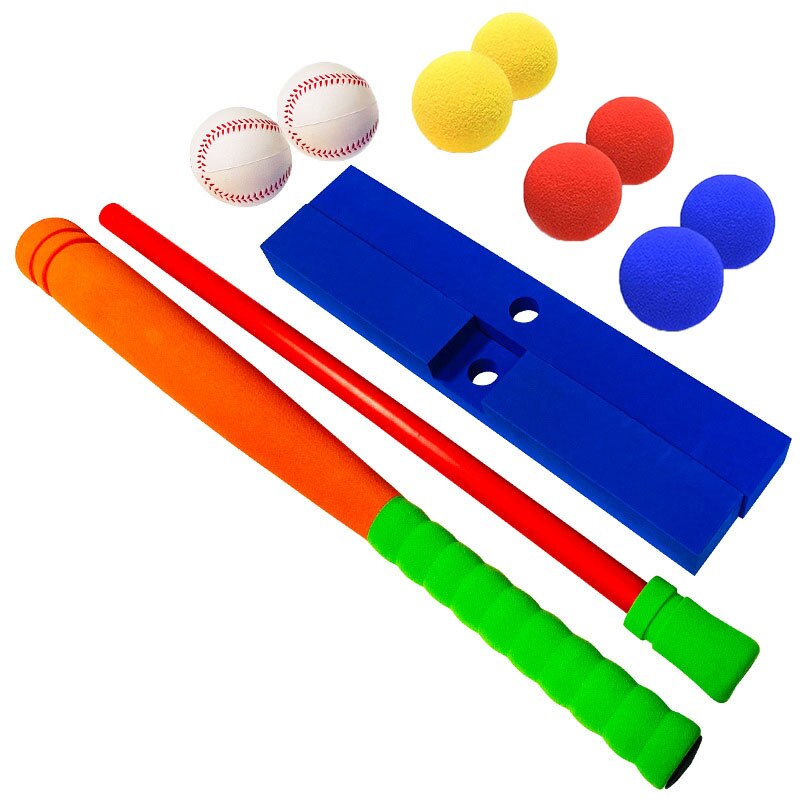 16/21in 2In1 Baseball Batting Set And Pitching Machine Golf Toy For Kids ToddlersTeeball Kit For Children Toddler Boys And Girls: Orange 8 balls / 16.5in