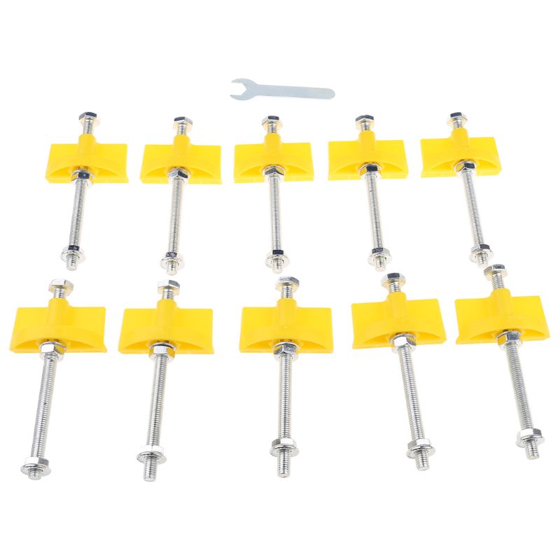 10pcs Manual Tile Locator Wall Tiles Regulator Height Adjustment Positioner Leveler Ceramic Fine Thread Rising Construction Tool