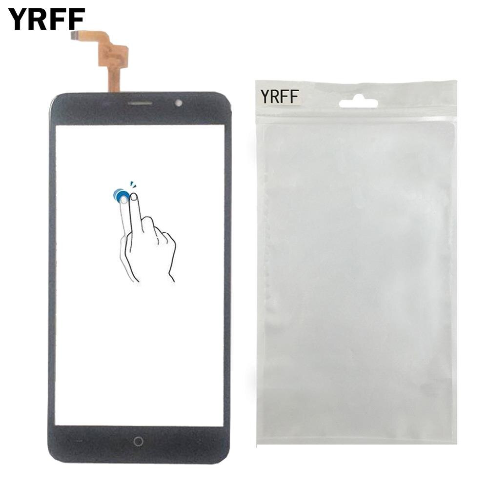 Pantalla táctil frontal de teléfono móvil para Leagoo M8 Panel digitalizador de cristal táctil para Leagoo M8 Pro película protectora gratis adhesiva