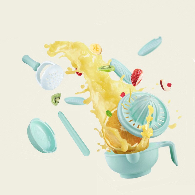 Baby Grinding Food Supplement Feeding Grind Food Dishes Hygiene Kit Infants Handmade Manual Plate Cooking Tools