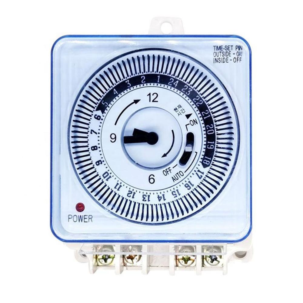 Temporizador mecánico, interruptor de tiempo de cableado Industrial, 230V, 50Hz, 16A, Panel de sincronización, pared, interruptor Industrial, suministros de cableado