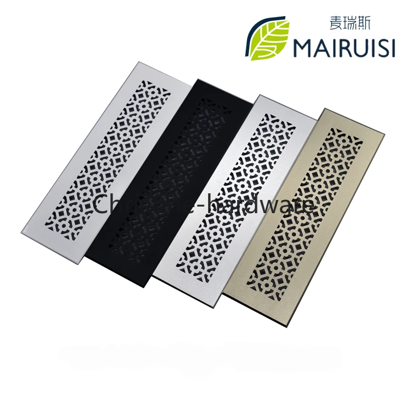Aluminum Alloy Air Vent Ventilation Sheet Snowflake Honeycomb Perforated Sheets Closet Ventillation Grille Vents Hole Grille: Brown / 10mm / 22mm