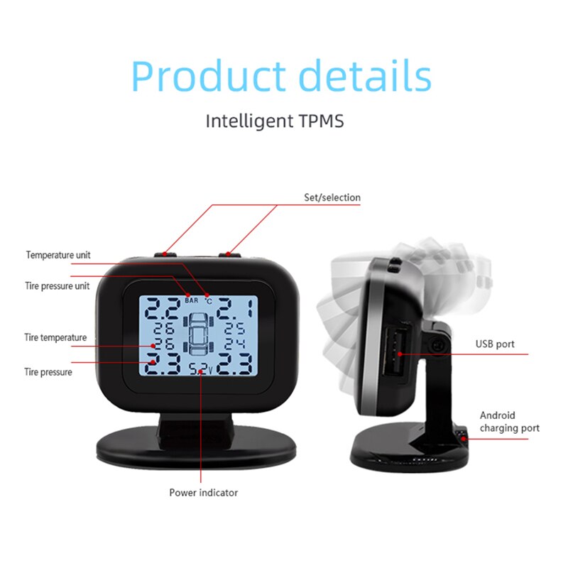 Mini TPMS Tire Pressure Monitoring System External Tyre Pressure Sensor Sensor Presion De Neumaticos Tpms Sensor Car Accessories