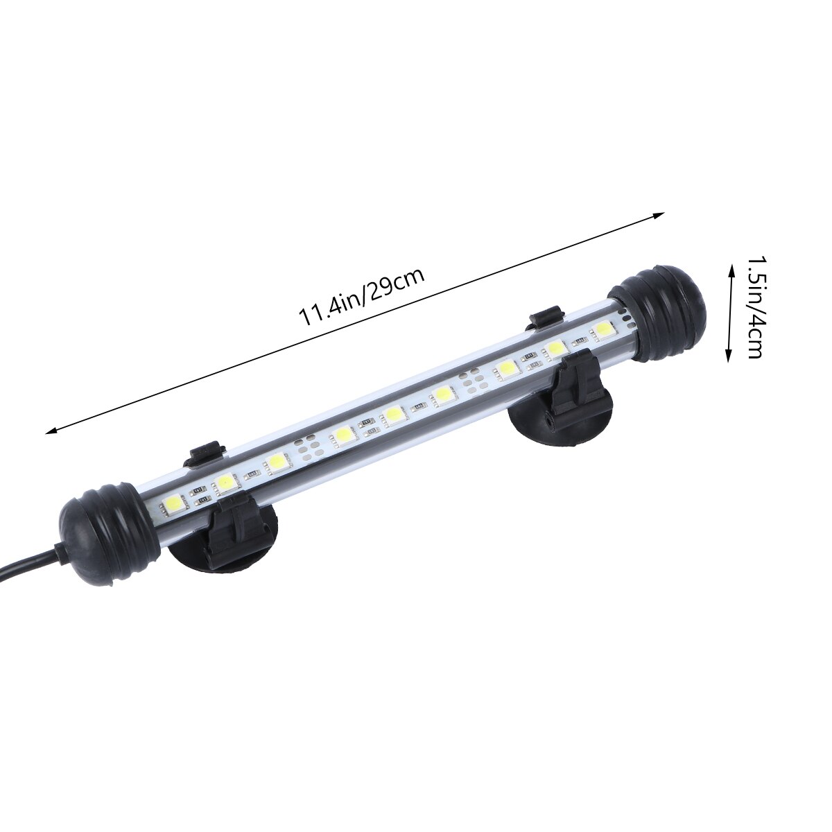 1Pc Aquarium Light Landscape Lighting Lamp Waterproof LED Lighting Lamp Fish Tank Decorative Lamp for Fish Tank (19CM with US