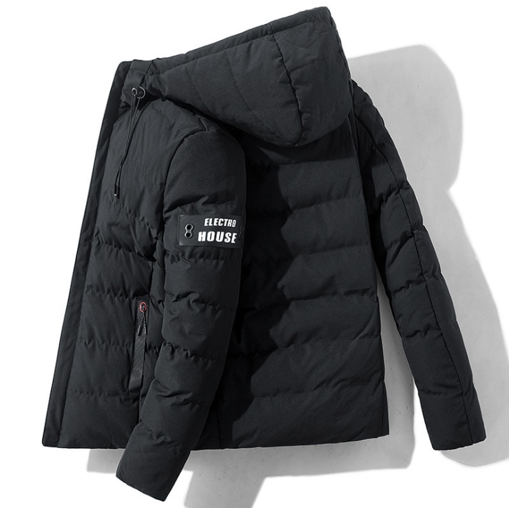 Heren winter hoodie casual warme winddichte dikke jas pakas jas heren s 4xl