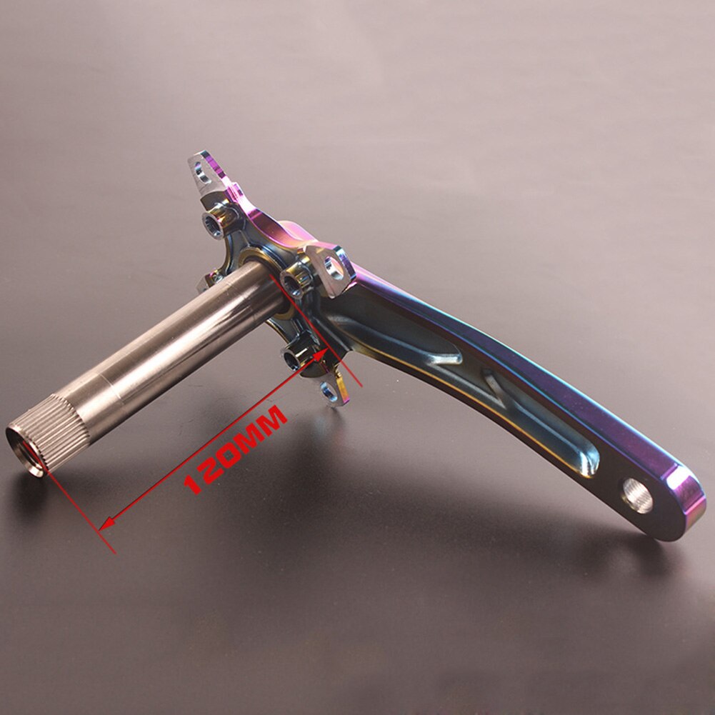 Aluminum MTB Road Bike Bicycle Crank Set Arm 170mm 104BCD Alloy Rainbow Compatibility Bicycle Parts
