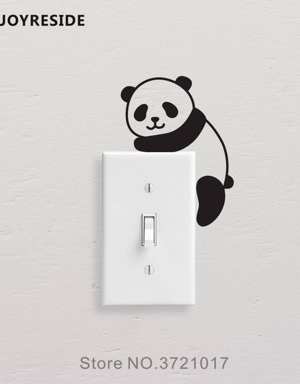 JOYRESIDE 5 Pandas/Set Mooie Grappige Lichtschakelaar Eenvoudige Muur Decal Vinyl Sticker Kids Art DIY Kamer Home Decor Decoratie XY157