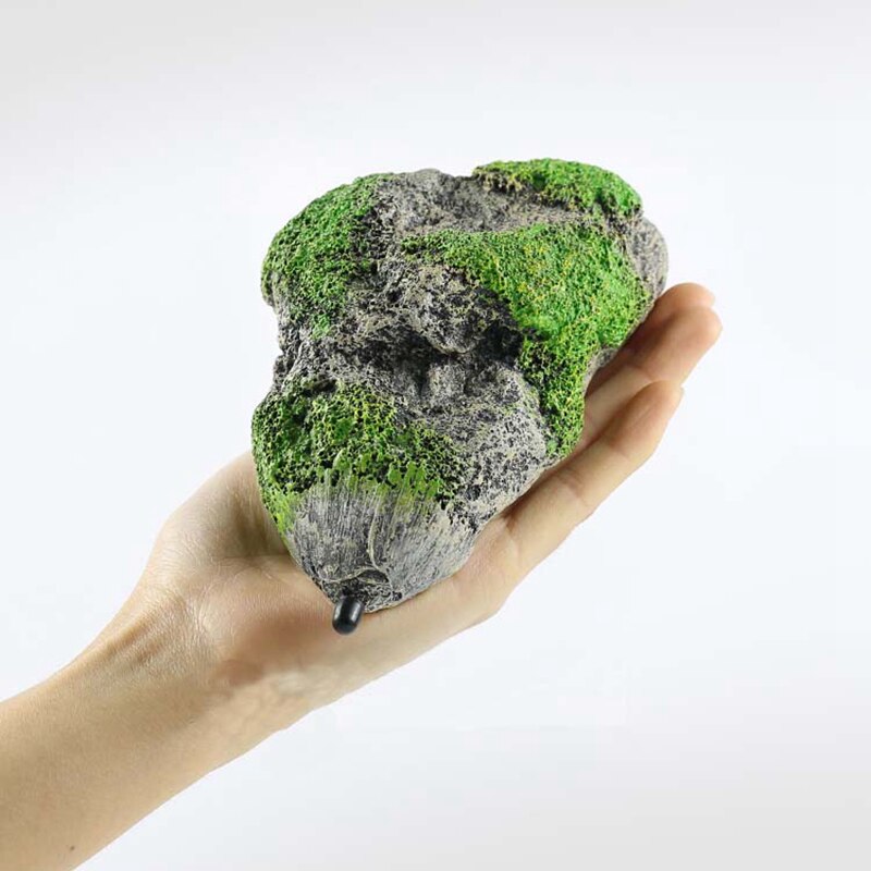 Moss Drijvende Rock Aquarium Decoratie Hars Kunstmatige Vliegende Stone Decor Puimsteen Ornament Voor Aquarium Landschapsarchitectuur