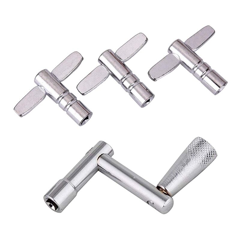 4pcs Drum Keys with Continuous Motion Speed Key Universal Drum Tuning Key Percussion Instruments Parts