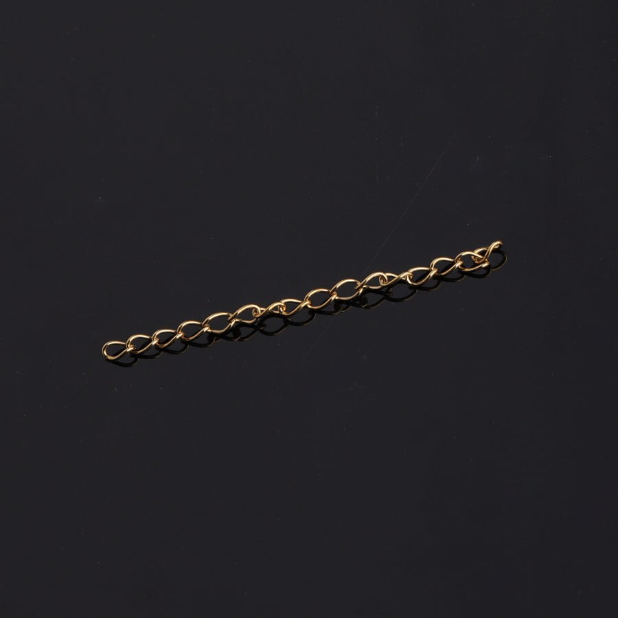 10 pçs/lote 316L 5 centímetros de Extensão Em Massa Ouro Prata Rosa de Ouro Aço Inoxidável Chains Fit DIY Colar Pulseira Descobertas Jóias