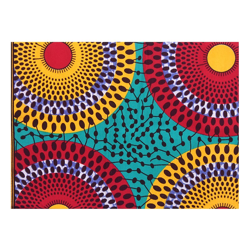 A4 African Style Wax Print Cotton Fabric DIY Handmade Patchwork Quilting Clothing Home Textiles Materials Supplies