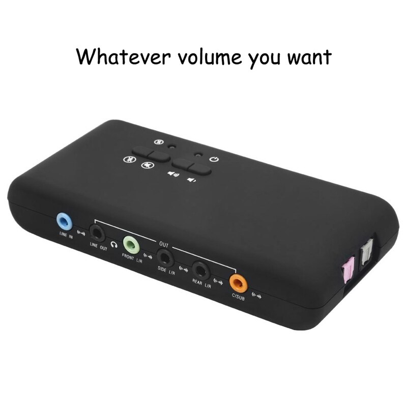 7.1 Geluidskaart Usb 2.0 Geluidskaart Cmi6206 Chipset Usb Usb O Apparaat Klasse Spec1.0 En Usb Hid Class Spec 8 Kanaals Dac