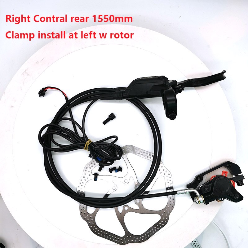 E-Bike MTB Hydraulic Disc brake Set Aluminum Alloy Electric bike scooter Power Control Shifter cut power off Bicycle Brakes: Right rear w