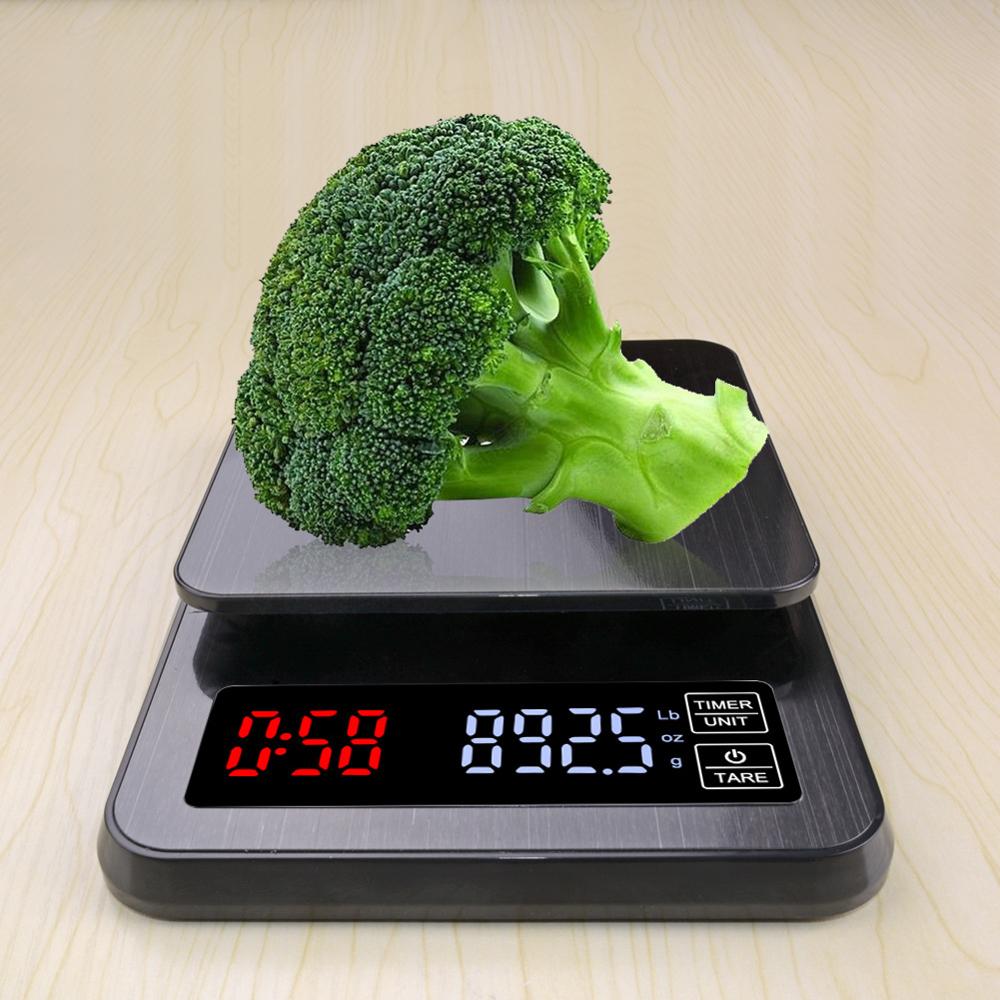 Digital Smart countdown USB Kitchen Scales 10kg/5kg/3kg Electronic coffee scale Multi-function Food Kitchen Scale Household