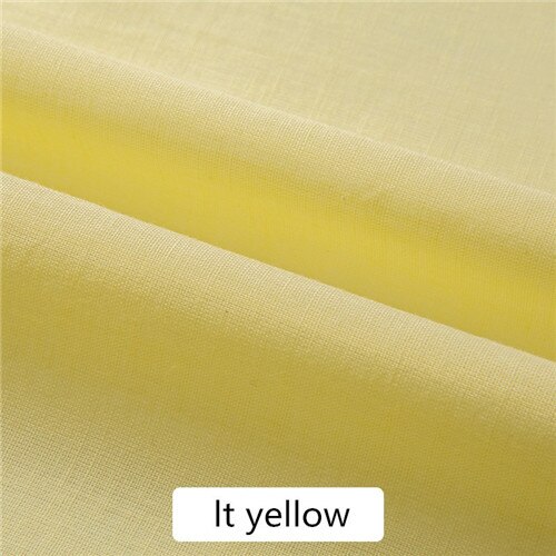 50 Cm Katoenen Voering Fabirc Shirt Jasje Jurk Interlining Stof Diy Ambachten Naaien Accessoires Patchwork Interfacing Stof: lt yellow