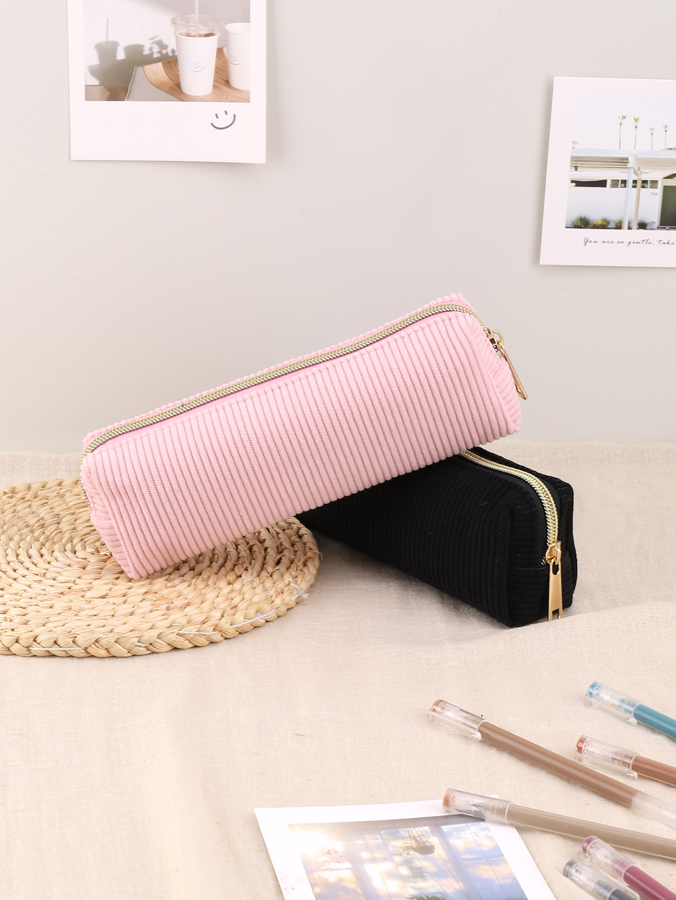 Durable Pencil Case Pouch Pen Bag School Pencil Cases With Zipper Back To School Kawaii Stationery Novelty Pencil Case