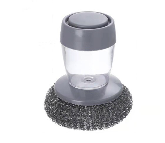 Plastic 2-In-1 Spons Doos Met Zeepdispenser Dubbele Laag Keuken Zeepdispenser Spons Scrubber Houder Case WJ608: B