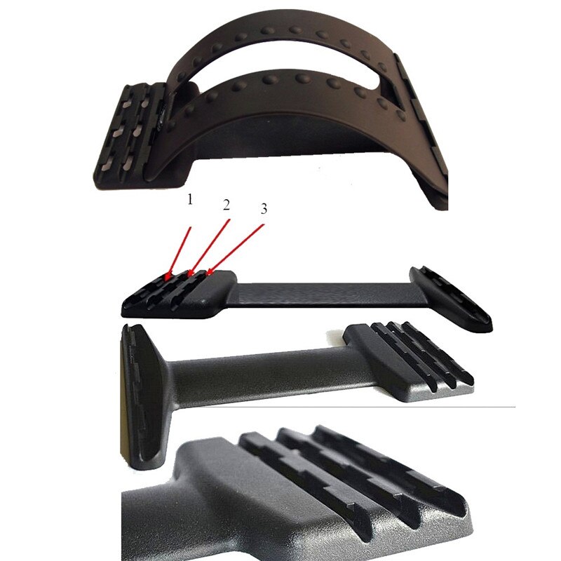 Multi-Level Back Stretching Device Back Massager Lumbar Support Stretcher Spinal Pain Relieve Back Pain Muscle Pain Relief
