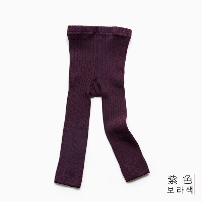 Girls Tights Cotton Warm Pantyhose Tights Stockings kids Child Girl hosiery Baby Stockings Newborn Baby Tights: purple / S for 0 to 1 year