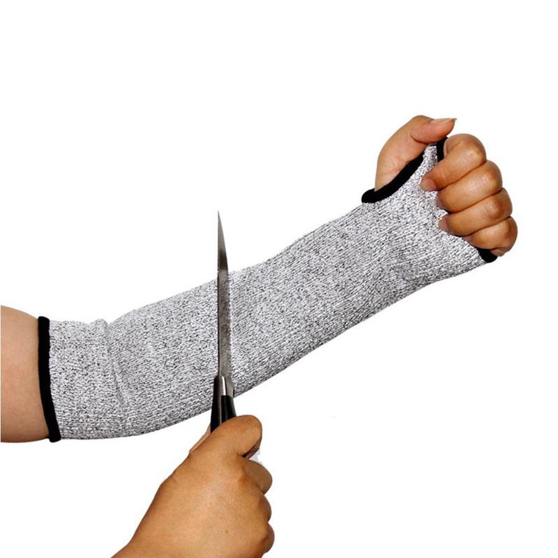 1 stk mærke sikkerhedsarm ærme anti cut punkteringssikker beskyttelses bracers protector sport drive work håndled fitness armbånd