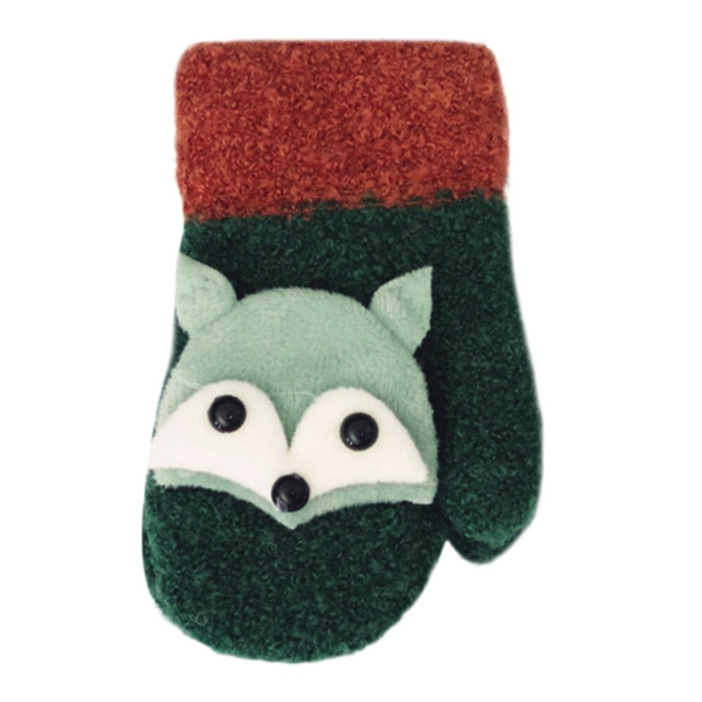 Kerstmis Peuter Baby Winter Handschoenen Leuke Thicken Stiksels Meisjes Jongens Van Winter Warm Bandjes Handschoenen Wanten M840 #
