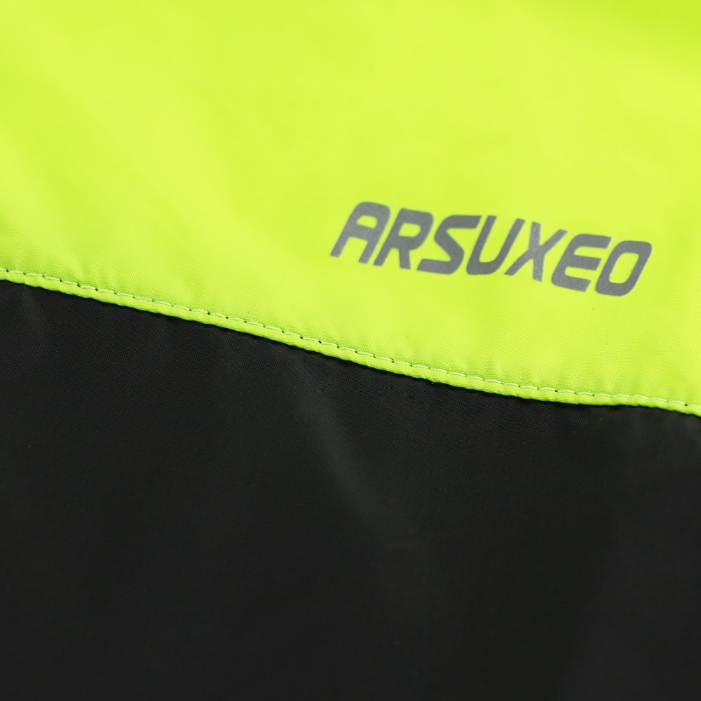 Arsuxeo sykkeljakke for menn vindtett varm sykkelvest ermeløs mtb sykkel sykkeljakke vest polyester sykkelvest