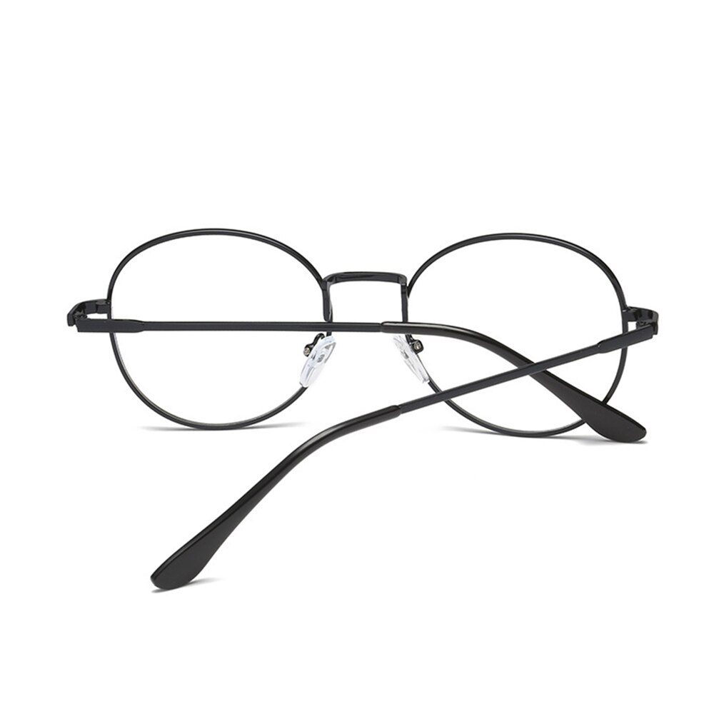 Vintage Metal Unisex Computer Round Frame Glasses Women Rays Radiation Eyewear Frame Anti Blue Light Circle Eye Glasses