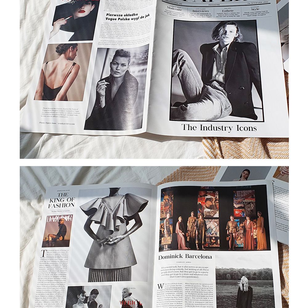 Revistas fotográficas, periódico inglés multifuncional, accesorios de fotografía, accesorios de decoración, fondo de fotografía, periódico estilo revista