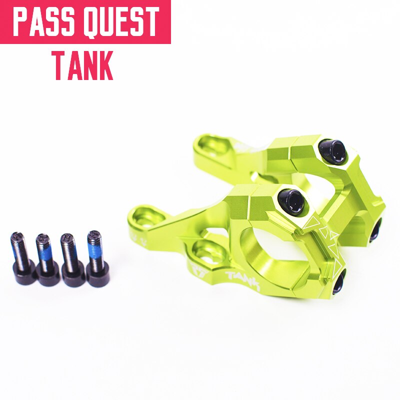 Attacco manubrio 47mm 52mm regolabile 10 gradi sono FR ENDURO montagna bicicletta angolo stelo 31.8mm attacco manubrio corto lega 150g: verde