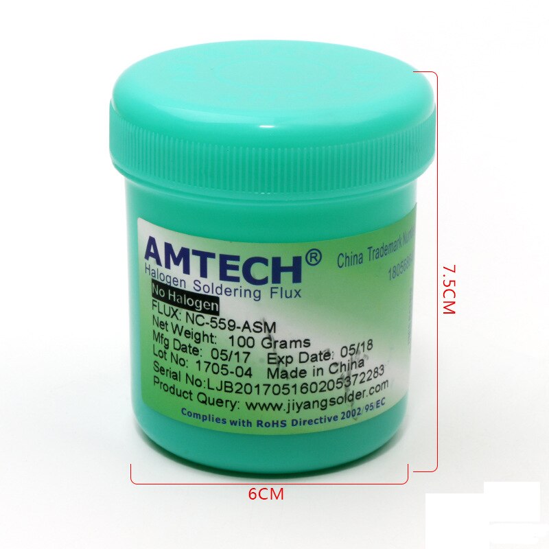 Pâte à souder AMTECH Nc-559-asm 100g, Flux de soudure sans plomb, pâte à souder 559 Nc-559