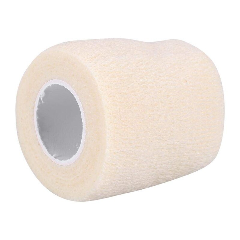 Breathable Self Adherent Wrap Athletic Elastic Non Woven Cohesive Bandage for Sports First Aid Wrist Ankle Sprains White