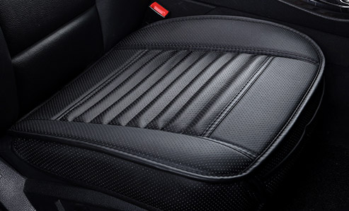 Pu Lederen Autostoel Pad, Auto Kussens, Non Slide Kussen Pads, universele Accessoires Enkele Covers X7 X15: Old black front 1pcs