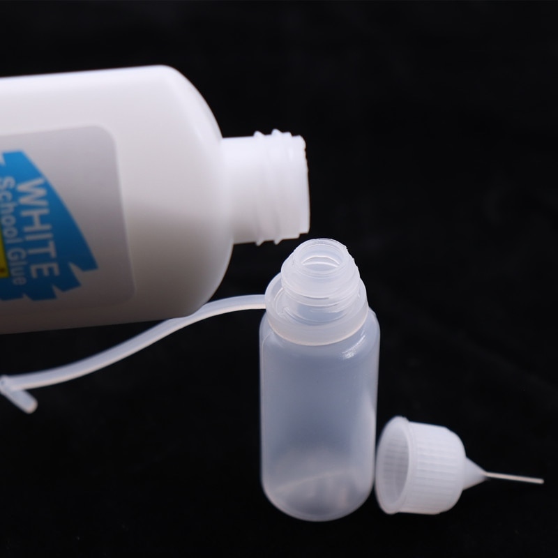 30/50/100 ML Empty Glue Bottle With Needle Transparent Oil Filling Bottle For Paper Quilling DIY Craft Plastic Bottle #2