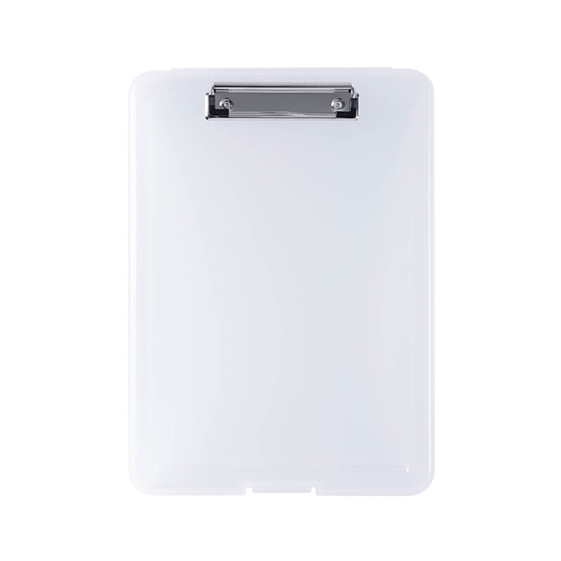 A4 Klassieke Multifunctionele Bestandsmap Organizer Case Plastic Klembord Opbergdoos Pennenhouder Kantoorbenodigdheden Briefpapier: Bruin