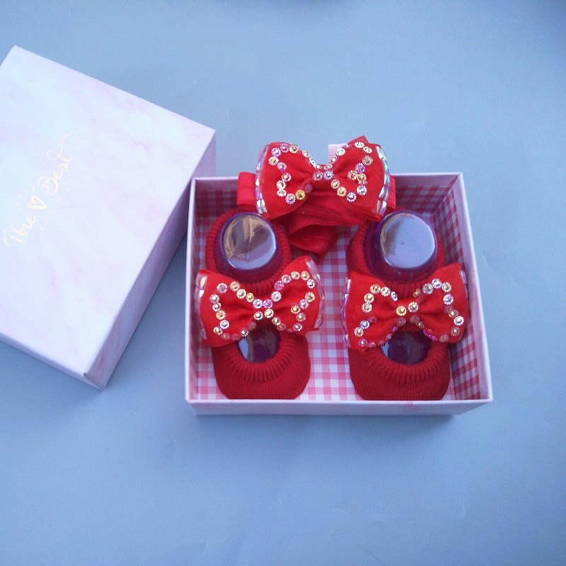 Conjunto de 2 unids/lote de calcetines de diadema para niña, lazos de encaje, turbante elástico, diademas, diadema para niña, accesorios para el cabello para bebé: red