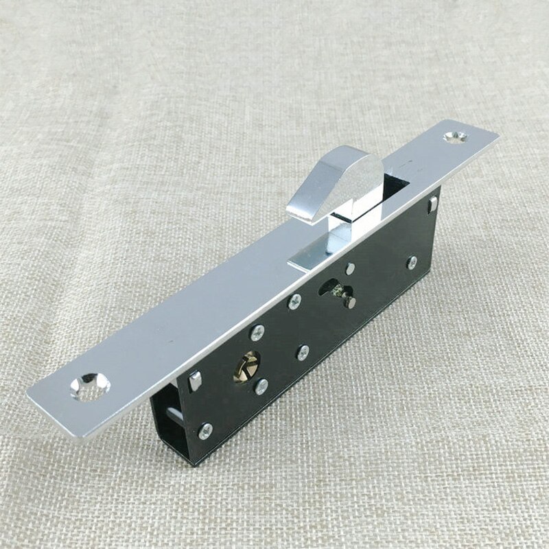 Aluminium schuifdeur haakslot, onzichtbaar slot, houten deur, fotolijst glazen deur, kruissleutel, duurzaam