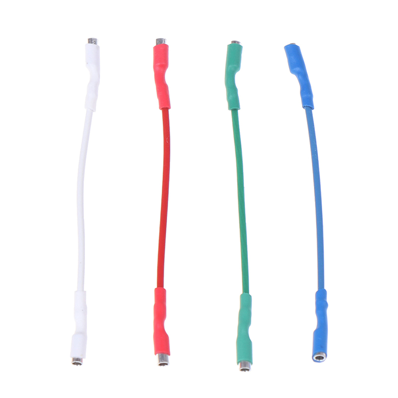 4 stk 50mm 5n rene ledninger header wire kabel universal for 1.2-1.3mm pins platespiller phono headshell