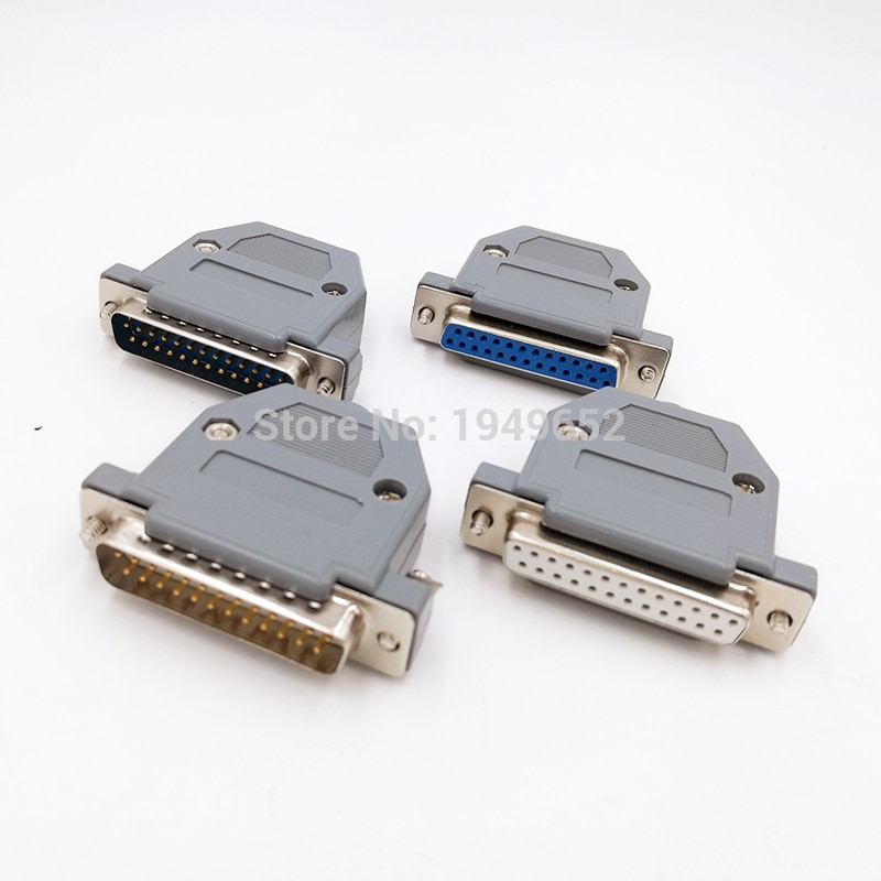 DB25 data cable connector plug VGA Plug connector 2 row 25pin port socket adapter female Male DP25