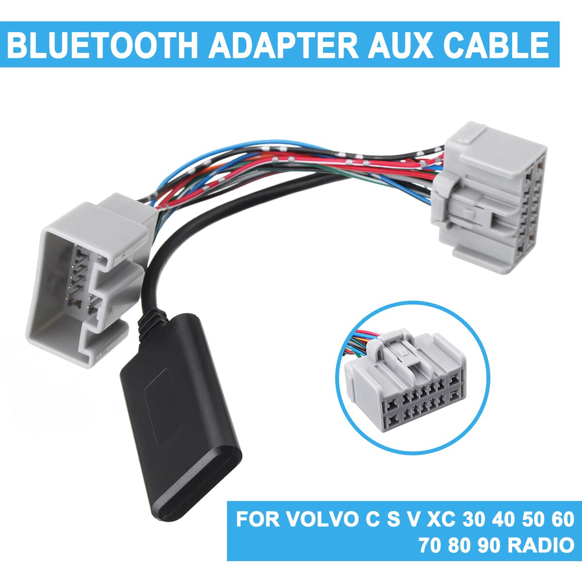 Bluetooth Aux Adapter Cable For Volvo C S V Xc Grandado