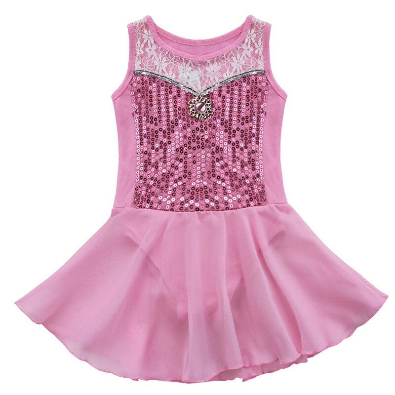 IIXPIN Mädchen Ballett Kleid Trikot gymnastik Ballett Ballettröckchen Prinzessin Tanz Kleid Trikot professionelle ballett Ballettröckchen Ballerina Kostüm: Rosa / 3