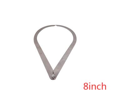 Keramische Remklauw Gebogen Buiten Remklauw Klem Rechte Been Inner Card Sculptuur Keramische Meten Aardewerk Tool 4-12Inch: R 8INCH