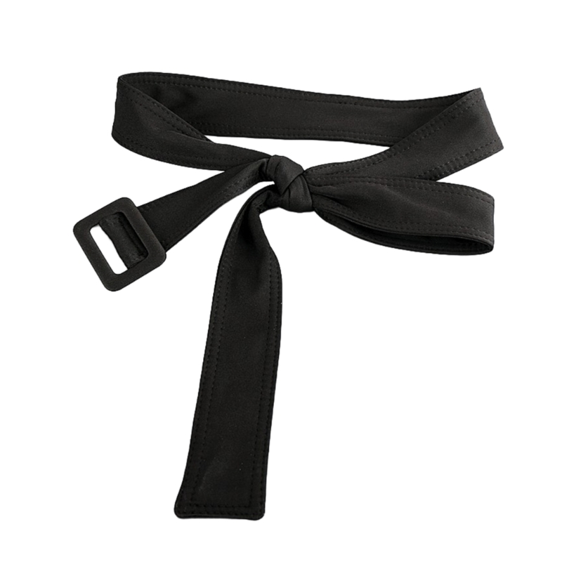 Women Trench Coat Belt Overcoat Waist Belt Trench Coat Belt Replacement: black