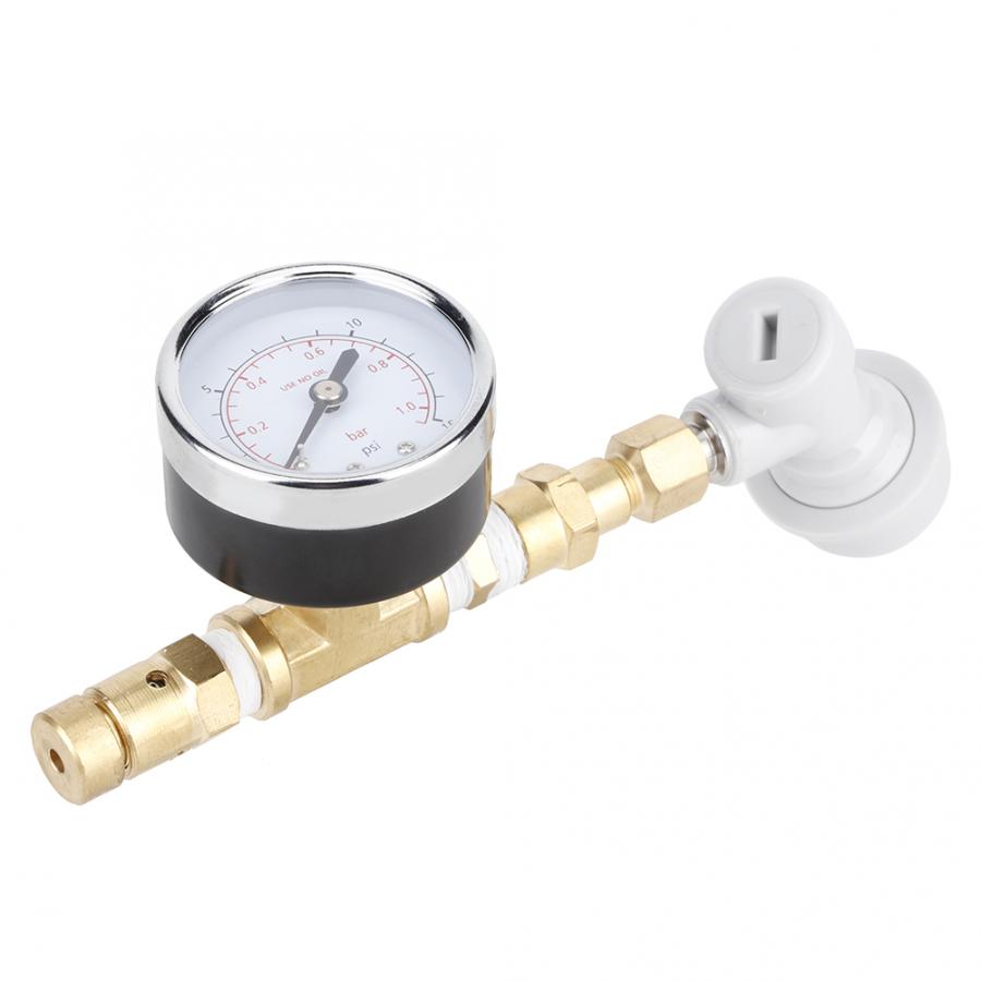 Brass Water Pressure Reducing Maintaining Valve 0-15psi (0-1bar) Regulator Adjustable Relief Valve Gauge