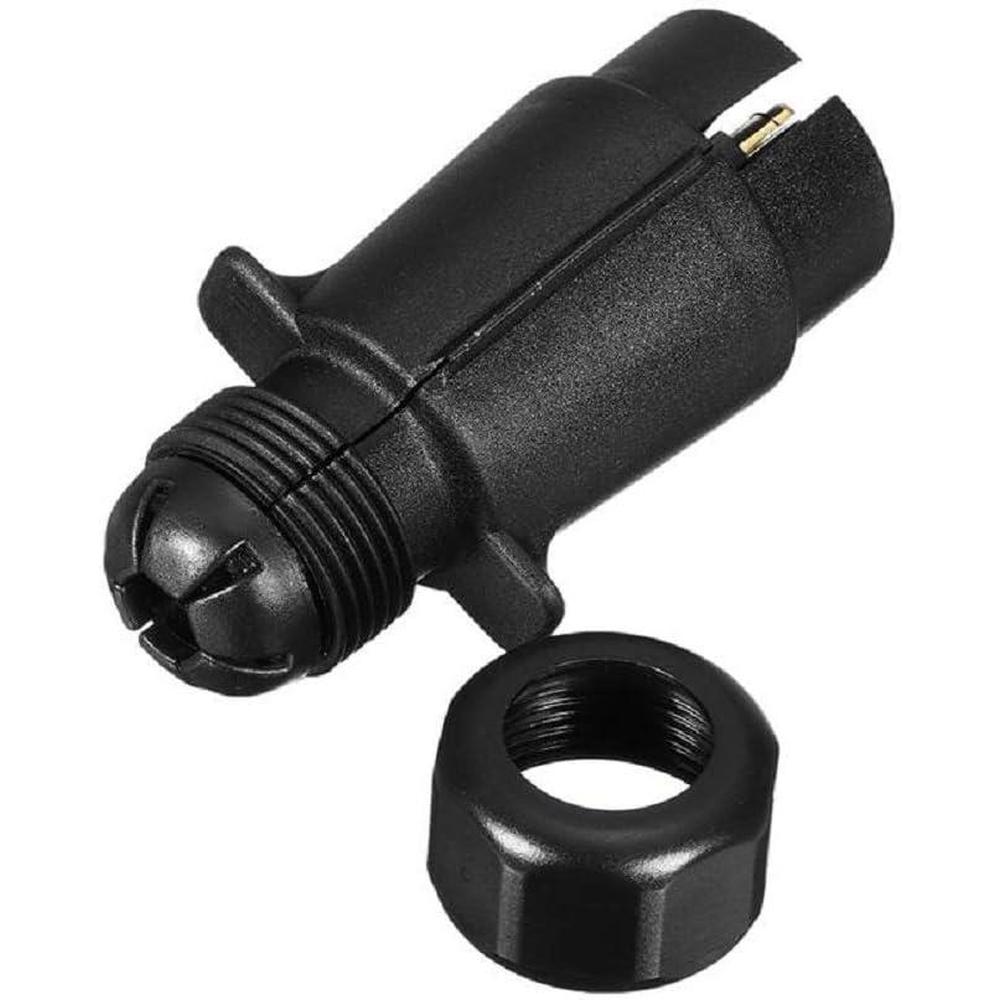 12V 12N Trailer 7 Pin Plug Round Wiring Tow Plastic Plug Car Accessories For Caravan Truck Boat Van Bus SUV