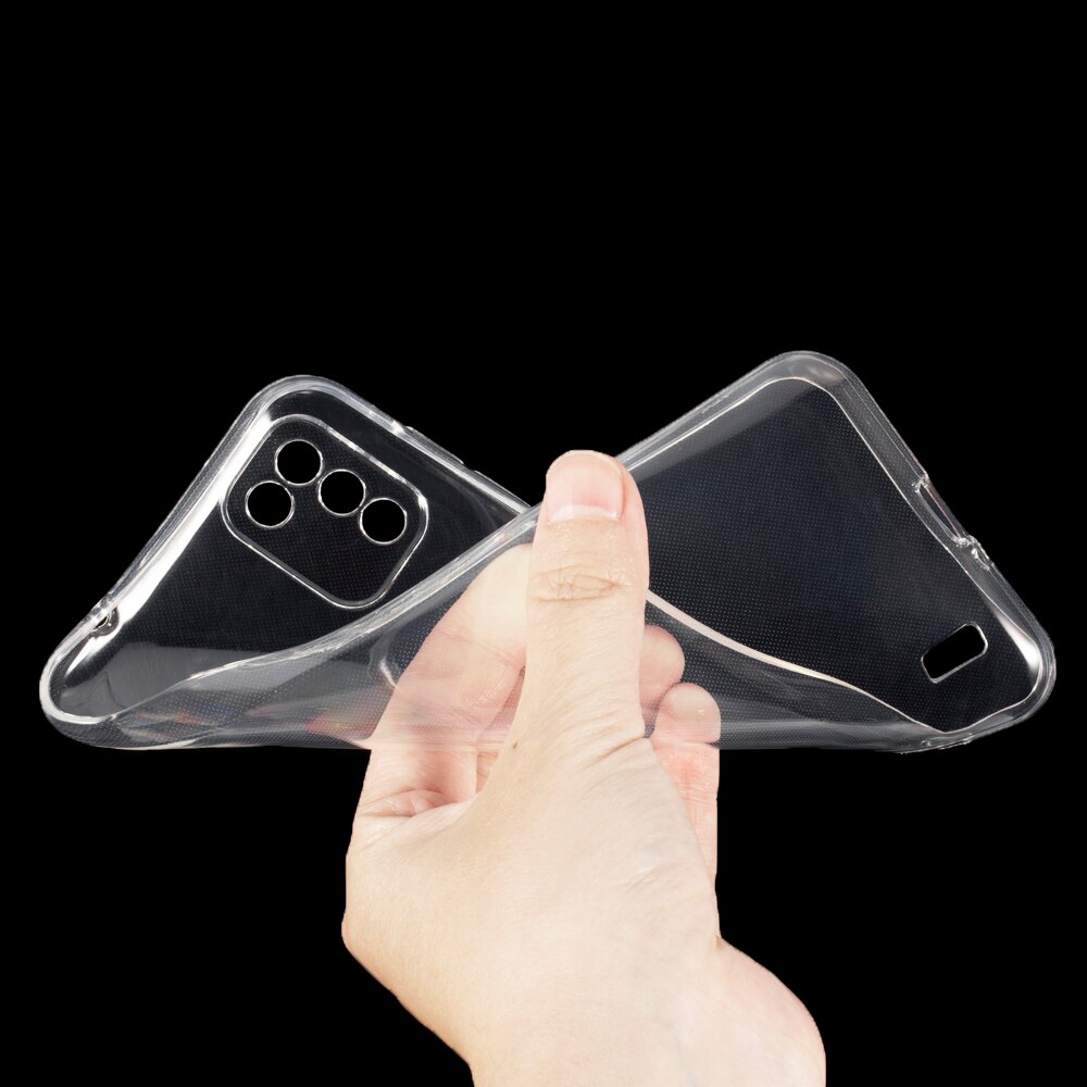 X93 custodia Cover posteriore in Silicone morbido opaco TPU per Doogee X93 custodia per telefono sottile antiurto: Transparent