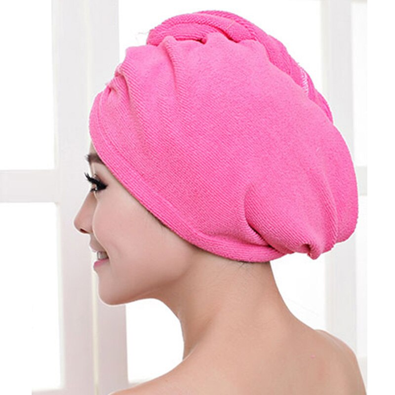 Asciugacapelli avvolgere microfibra dopo doccia asciugamano da donna asciugatura rapida cappello per capelli cap turbante testa avvolgere accessori da bagno per la casa 60X25CM